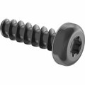 Bsc Preferred Torx Screws Black-Oxide 18-8 Stainless Steel Number 4 Size 3/8 Long, 50PK 92727A130